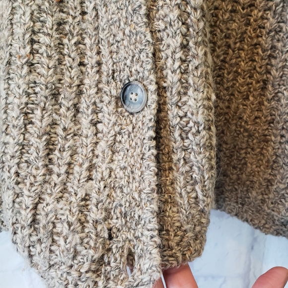 L.L. Bean Women's Textured Knit Cardigan - Gray - Picture 2 of 6